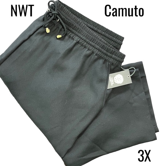 NWT Vince Camuto Black Trowsers Pants Pockets size 3X - Picture 1 of 10